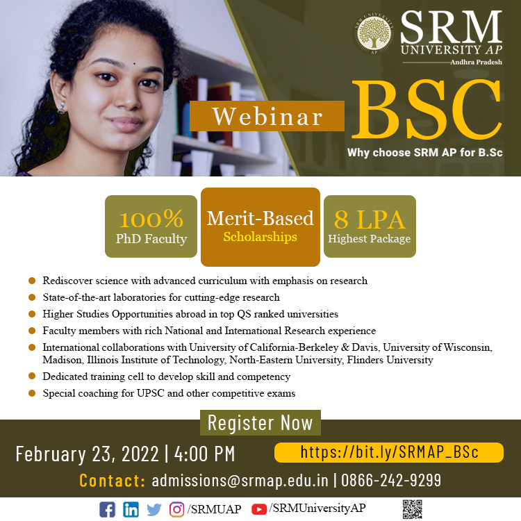 bsc programmes srmap