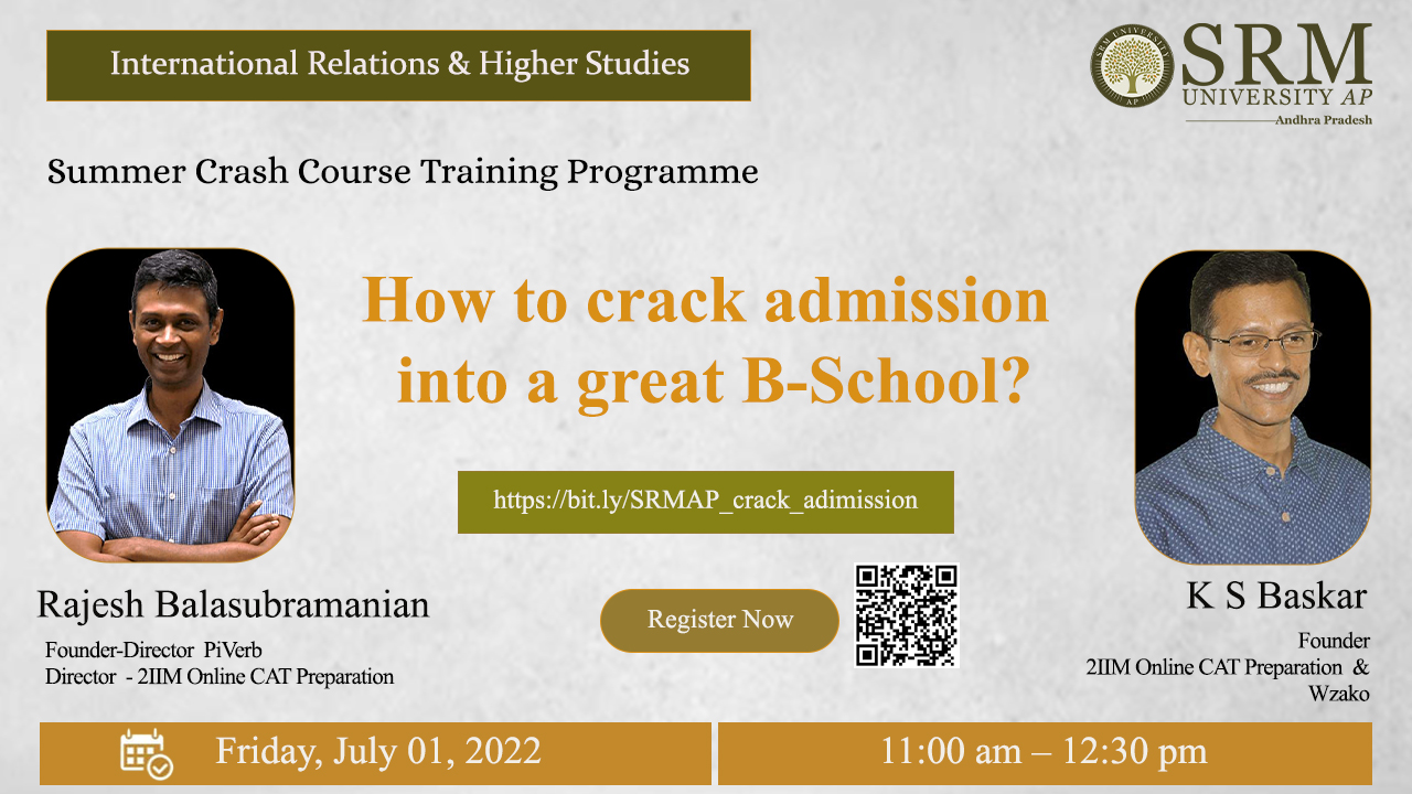Higher studies webinar SRM AP
