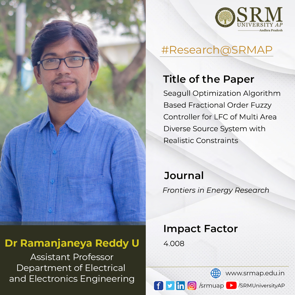Seagull Optimization Algorithm Based Fractional Order Fuzzy Controller for LFC of Multi Area Diverse Source System with Realistic Constraints