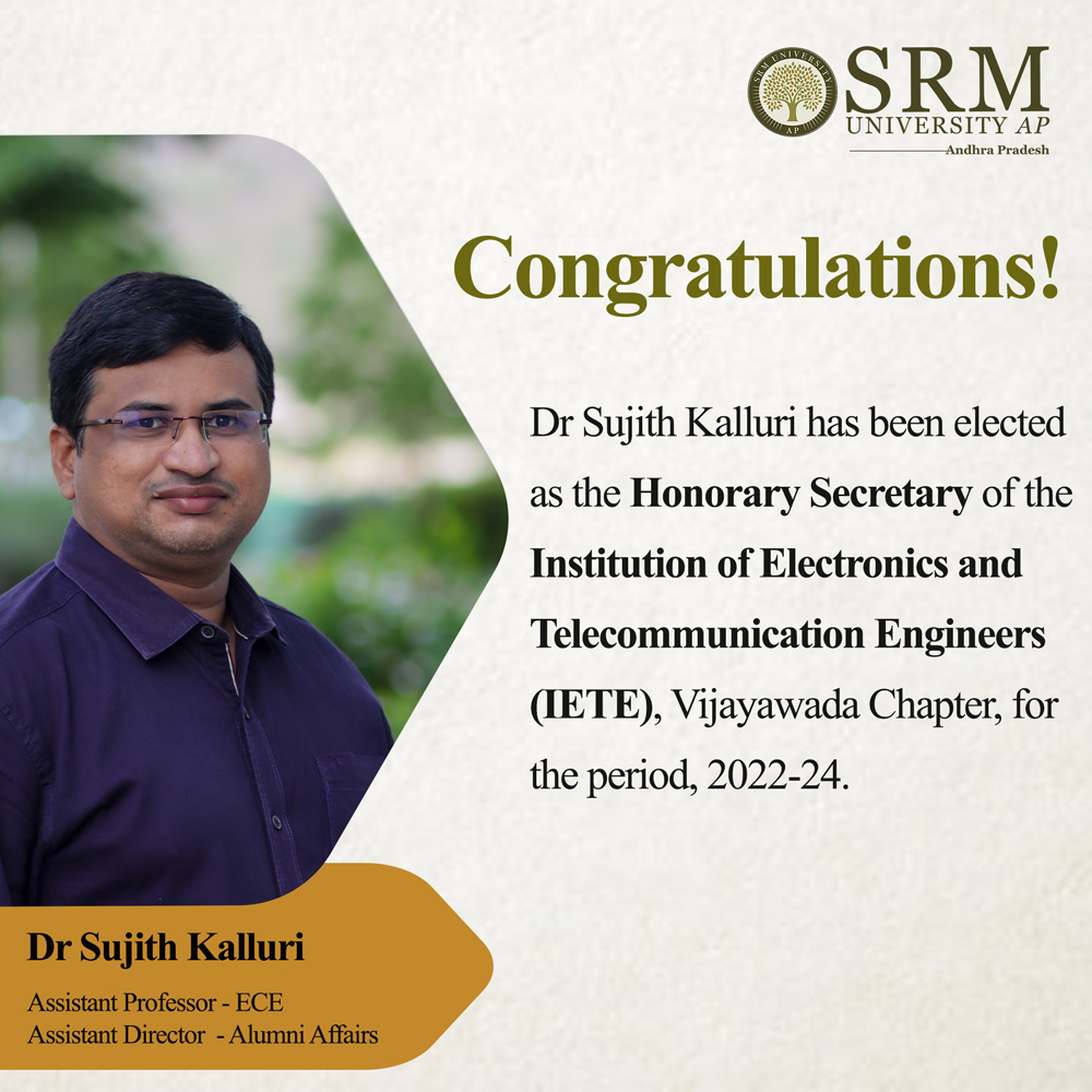 faculty achievement SRMAP