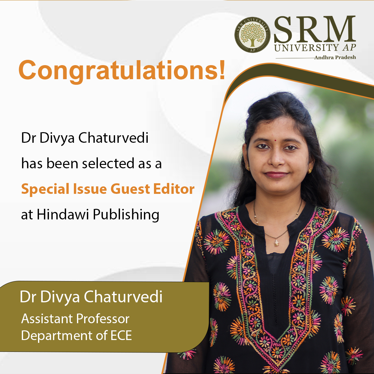 Dr Divya Chaturvedi SRMAP