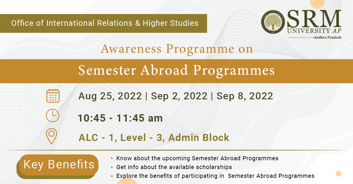 semester abroad SRMAP