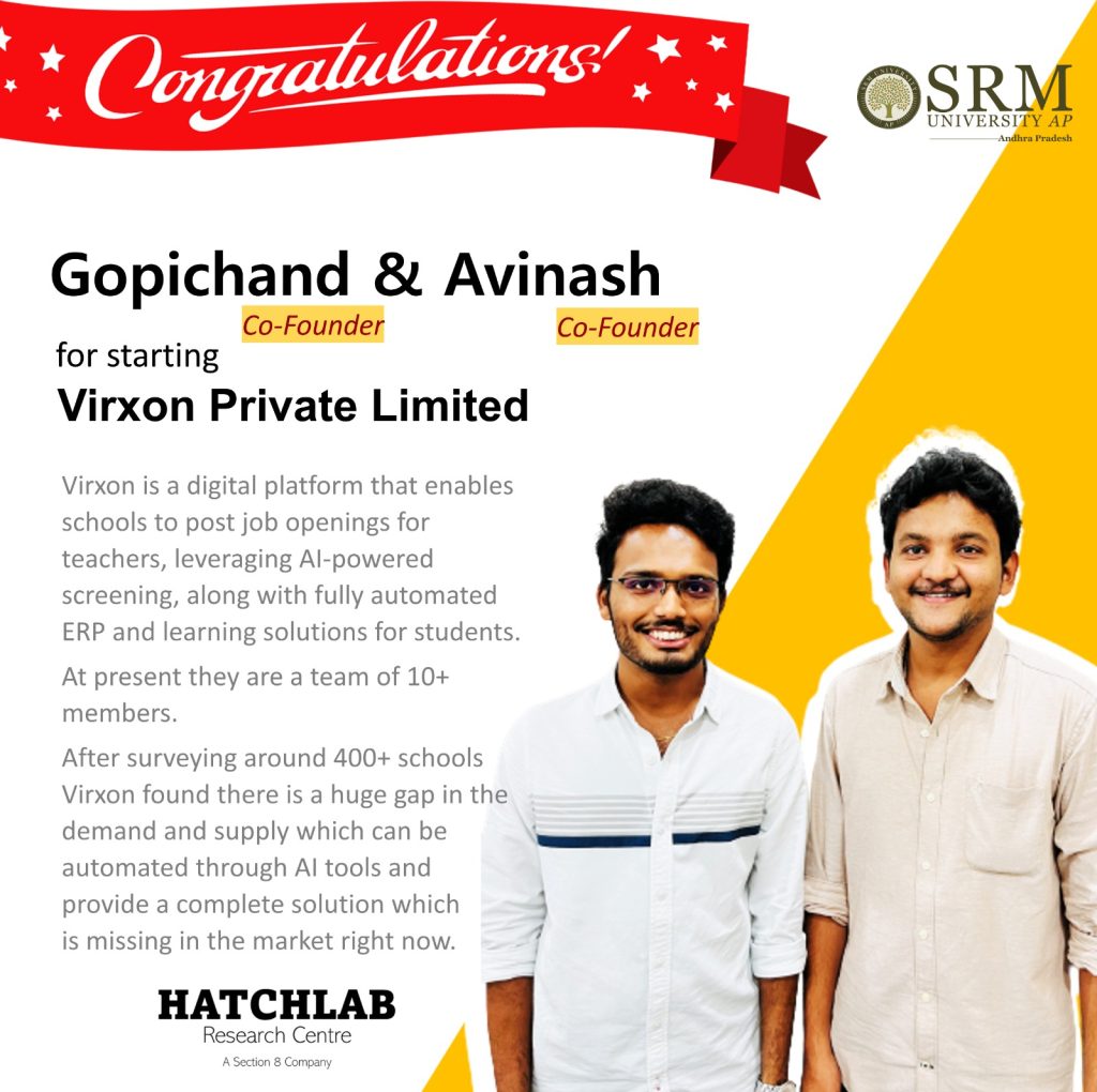 Virxon Pvt Ltd SRM University AP